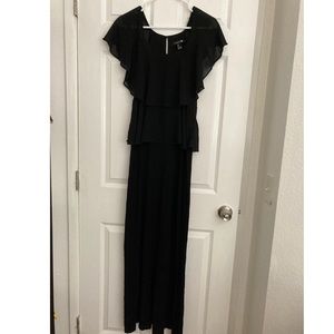 Forever 21 Black Tiered Maxi Dress size M